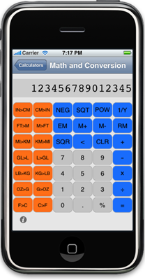 iPhone Math and Conversion Calculator