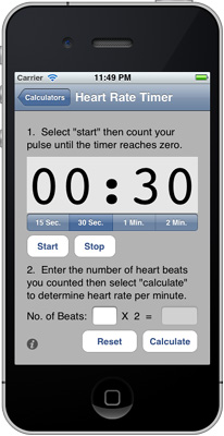 iPhone Calories Burned Calculator